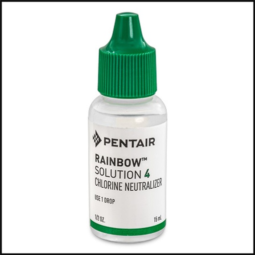 [R161204] Rainbow Solution 4 Chlorine Neutralizer 1/2oz (Pentair)